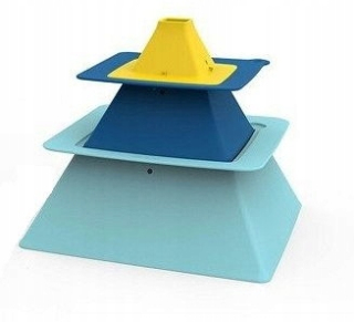 Hračka do vody - Sada 3 ks formy pre piesok pyramída Quut
