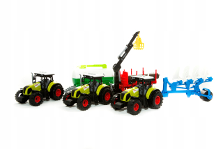 Traktor - Sada 3 traktorov so svetelnými a zvukovými prívesov