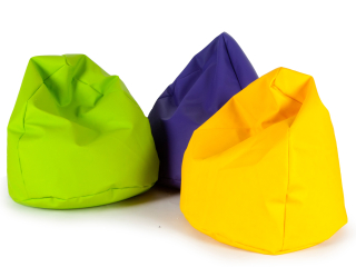 Detský sedací vak - pufa - Set 3x mini sedlo Sako 50cm pouf pufy vrece