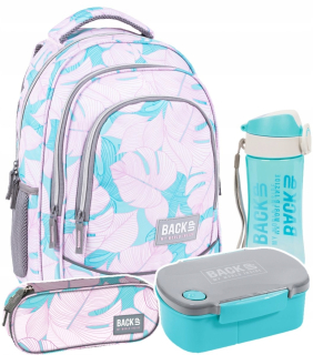 Školský batoh - SADA 4 el. BACKPACK FĽAŠA 26 L MONSTERY