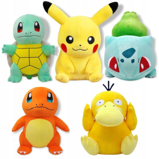 Sada 5 pcScotle Pikachu maskot plyšový plyšový 25 cm