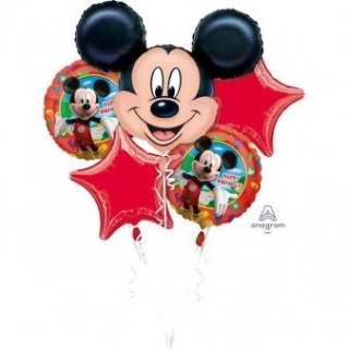 Balóny na párty - Sada fólií Balóniky Mickey Mouse 5 ks