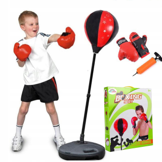 Boxingová sada boxerská hruška pre deti rukavice