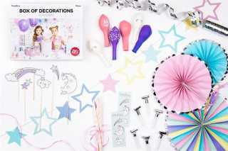 Set dekorácie Box Unicorn Unicorn 35el