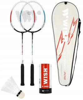 Badminton Kit 2ks letecká raketa prípad