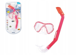 Potápačský set maska + Pink Bestway rúrka 24