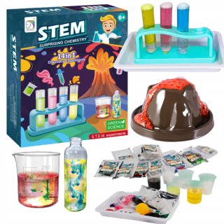 Vzdelávacie set 14 Vedeckých experimentov Výbušná sopka Little Chemist