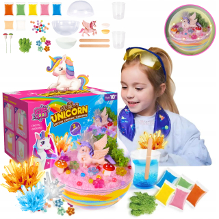 Vzdelávacie súpravy Unicorn Magic Aquarium Crystals LED experimenty