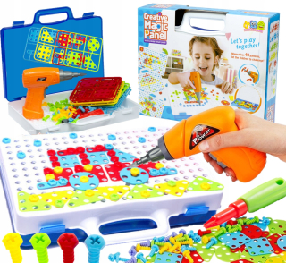 VZDELÁVACIA SÚPRAVA PUZZLE BLOKUJE ŠROUBOVAČE
