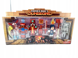 Herná figúrka - Minecraft postava set s príslušenstvom + portál