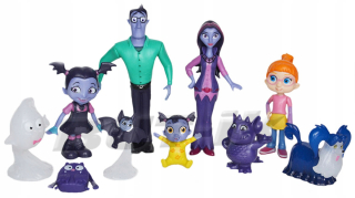 Rozprávková postavička - Sada obrázkov vampirina a priateľom 10 ks pl