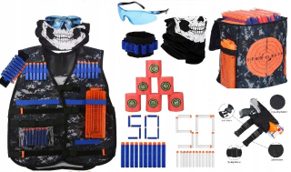 Pištoľ pre deti - Giant Kit pre Nerf Arrow Vest + príslušenstvo