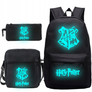 Školský batoh - Harry Potter set a4 batoh vrecka ceruzka svieti
