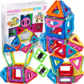 Magneticka stavebnica - Magnetické bloky puzzle set 41 elementov