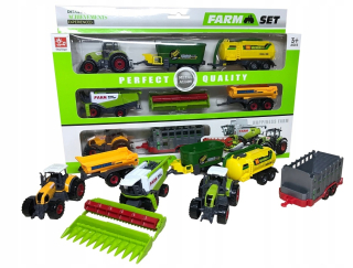 Traktor - Sada harvestorov Farmové kovové traktory Trackers