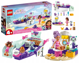 SÚPRAVA LEGO PRE DETI GABI'S MAČIČKA LOĎ A KÚPEĽNÝ DOM PRE BÁBIKY MORSKEJ VÍLE