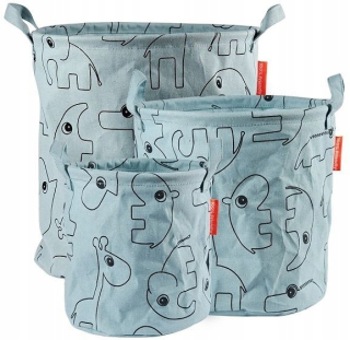 Úložný box - Súprava mäkkých CONTOUR Košíky 3 ks. vykonané Deer