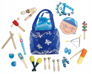 Hudobný set 16 nástroje + Ecotoys bag