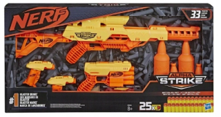 Detská zbraň - Kit Nerf alfa Strike 3in1 33 E8444 má prvky