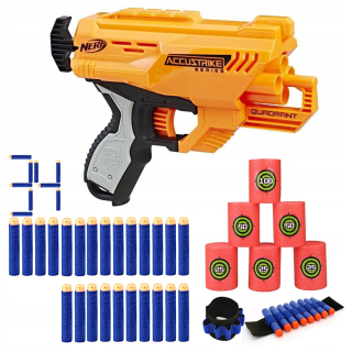 Pištoľ pre deti - SADA KVADRANTU NERF GUN HASBRO + PRÍDAVNÉ LÁTKY