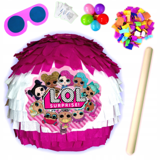 Pineto set LOL + 5 add-ons Pinata 85 cm!