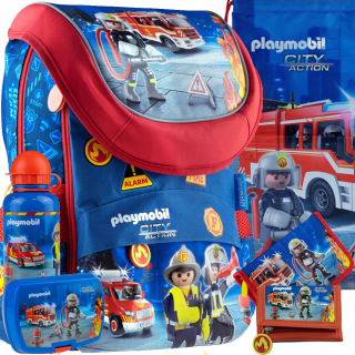 Aktovka, školská taška - Sada PlayMobil SchoolBag School Batchpack hasič