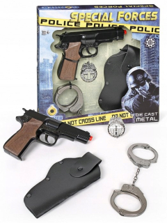 Pištoľ pre deti - Sada Metal Pistol Gonher 425/6