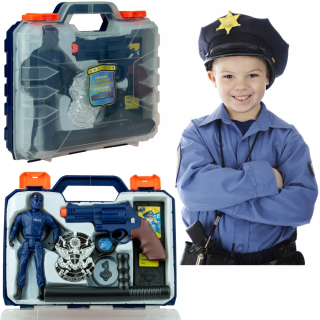 Pištoľ pre deti - Police set pre malé policajtov. Suitcase