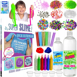 SUPER SLIME 17v1 SADA NA VÝROBU GLUTEHO darčeka