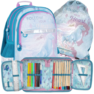 Školský batoh - Škola set 3in1 batohu vrece mrazenej ľadovej pôdy