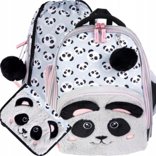 Školský batoh - Bambino School Set Premium Panda 3in1 Cencil Case