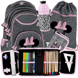 Školský batoh - ŠKOLSKÝ SET BATOH NA MYŠ PERERAČKU MINNIE KL 1-3