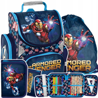 Aktovka, školská taška -  Schoolbag Avengers Iron Man Paso Schoolbag