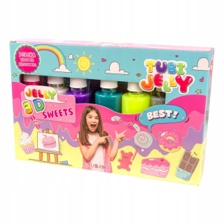KIT TUBY JELLY GEL Kvapaliny 6 farieb - Sladkosti