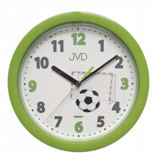 Hodiny do detskej izby - Green Silent nástenné hodiny Football HP612.d4