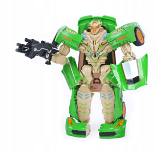 Rozprávkové autíčko - Green Skladacia Auto Robot 2v1 Corvette ZR1 Trans