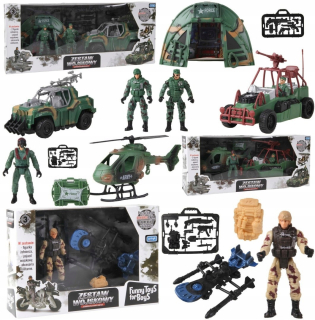 Vojaci armády kit xxl základňa auto vrtuľník