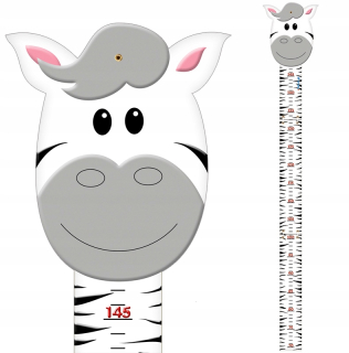 Meter na meranie výšky detí - Zoo Rast kopček pre deti