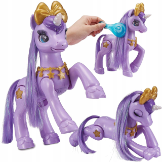 Postavička, figúrka - Zuu PETS ALIVE Interactive purple jednorožec