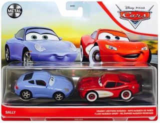 Rozprávkové autíčko - Zikzak Cruisin + Sally Porsche Mattel autá Cars
