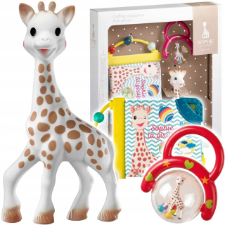 Hryzadlo pre batoľa - Giraffe Sophie Set Book Bubon 3IN1 010325