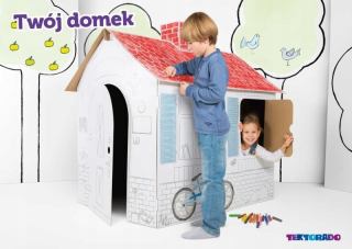 Papierové hračky - Kartón hračka pre deti Cottage Tektorado