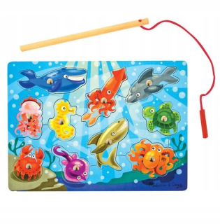 Hračky pre deti Magnetické puzzle Rybárske