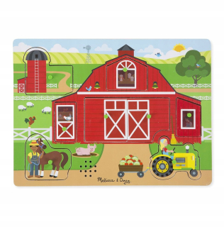 Detské hračky Sound Puzzle Hra Farm