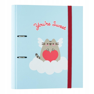 Zakladač A4 z kolekcie Purrfect Love (2 krúžky, gumička) Pusheen