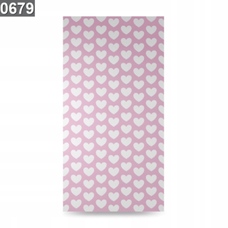 Závesy do detskej izby - Záclonové Detské Pastel Pink Hearts 140x150 Tas