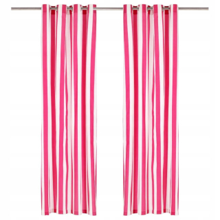 Závesy do detskej izby - Kovové prstene na záclony, 2 kusy, látka 140x245 cm