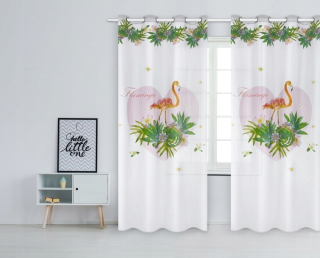Závesy do detskej izby - Mládež opony Flaming Palm Heart 140x250