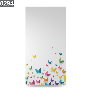 Závesy do detskej izby - Záclonové zvierat motýle Volant 140x240 TUN