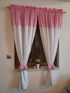 Závesy do detskej izby - Curtain 2 Colours Deti rôznych vzorov High 230cm